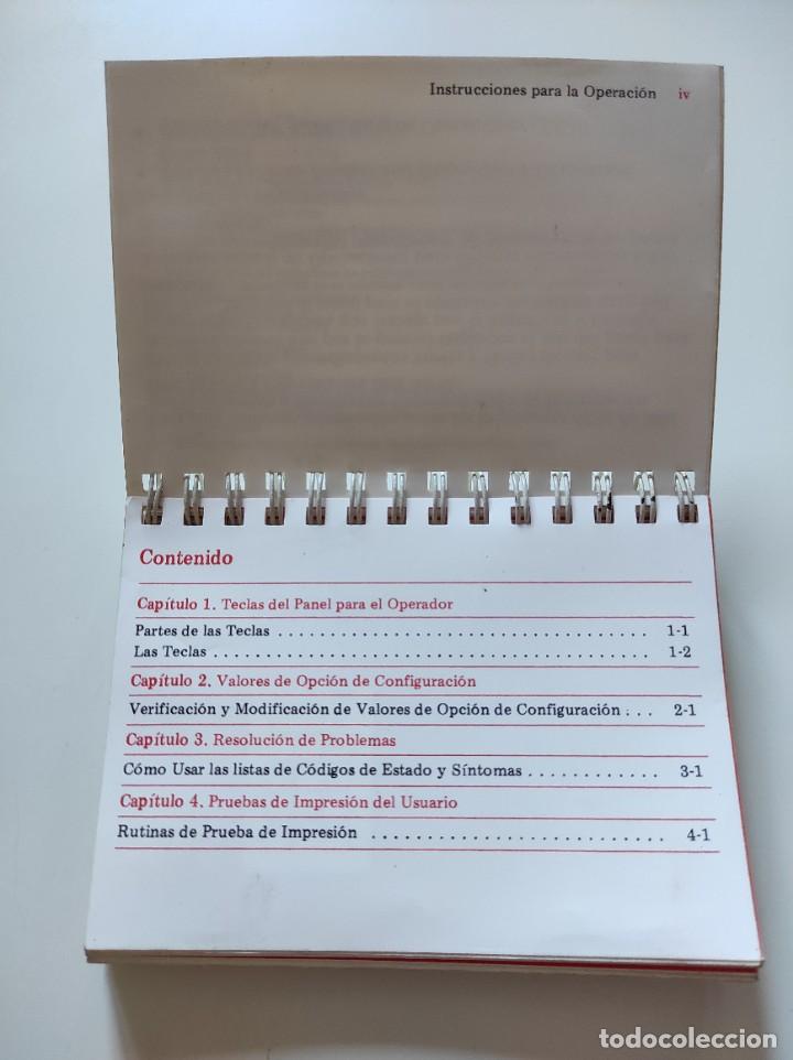 Libros de segunda mano: Manual de instrucciones de impresora IBM 4224 - Foto 3