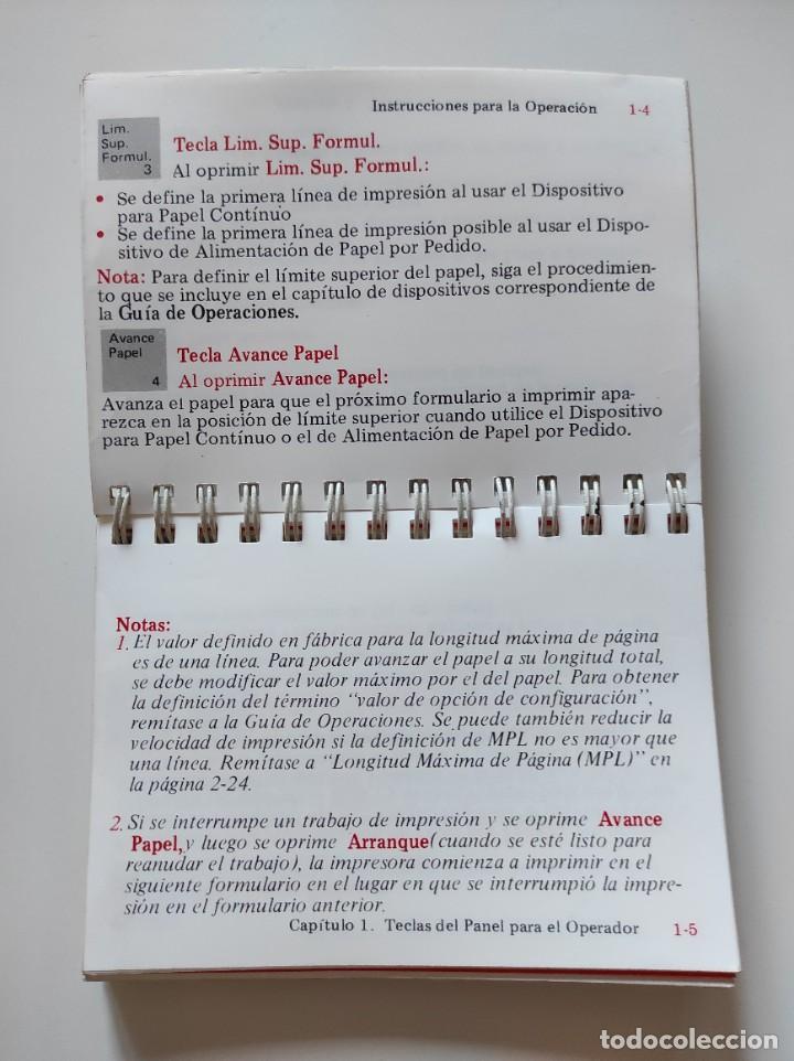 Libros de segunda mano: Manual de instrucciones de impresora IBM 4224 - Foto 4