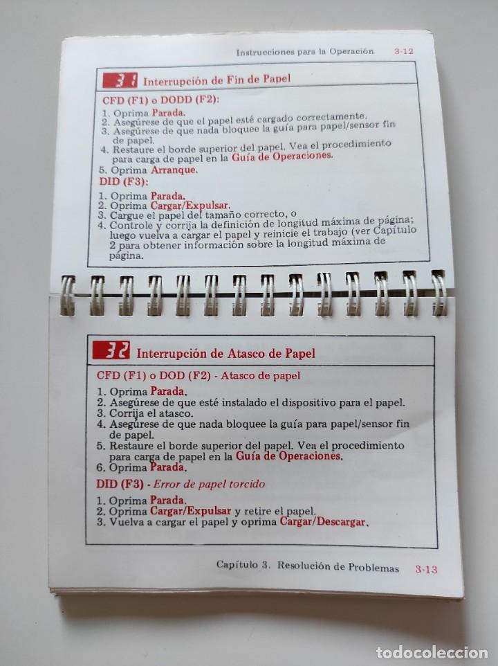 Libros de segunda mano: Manual de instrucciones de impresora IBM 4224 - Foto 5
