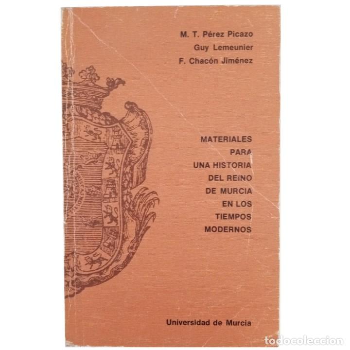 Libri di seconda mano: MATERIALES PARA LA HISTORIA DEL REINO DE MURCIA EN LOS TIEMPOS MODERNOS. Varios autores