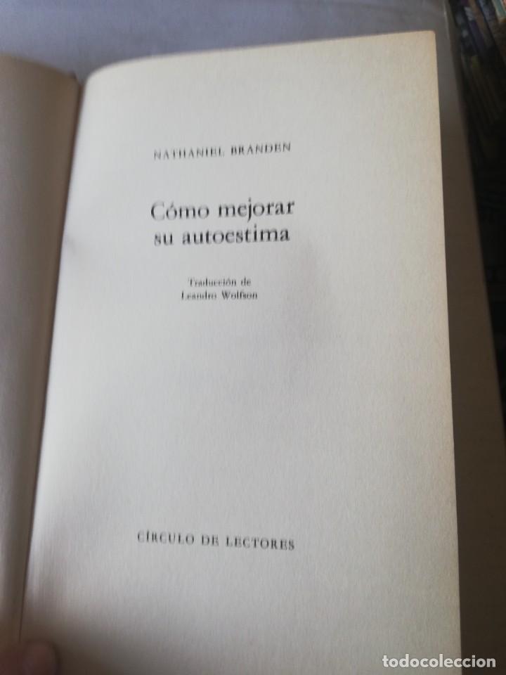 Libros de segunda mano: NATHANIEL BRANDEN. COMO MEJORAR SU AUTOESTIMA . CIRCULO DE LECTORES 1989 - Foto 1
