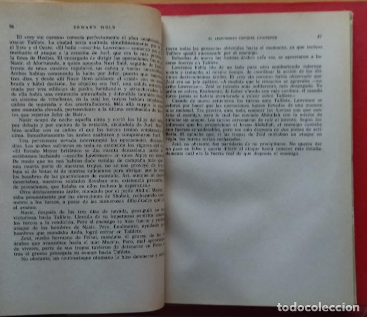 Libros de segunda mano: El Coronel Lawrence de Arabia. Edward Hold. 1965. - Foto 4
