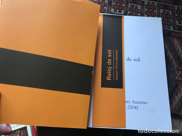 Libros de segunda mano: Reloj de sol. Joaqu&iacute;n P&eacute;rez Azaustre - Foto 3