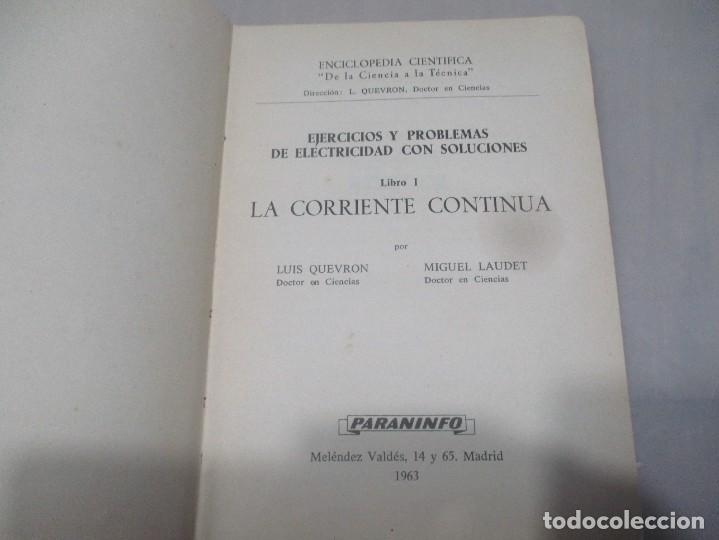 Libros de segunda mano: L. QUEVRON- M. LAUDET La corriente continua Libro I W13038 - Foto 2