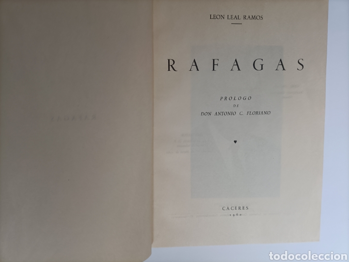 Libros de segunda mano: R&aacute;fagas .Le&oacute;n Leal Ramos C&aacute;ceres 1960 ... Temas extreme&ntilde;os - Foto 7