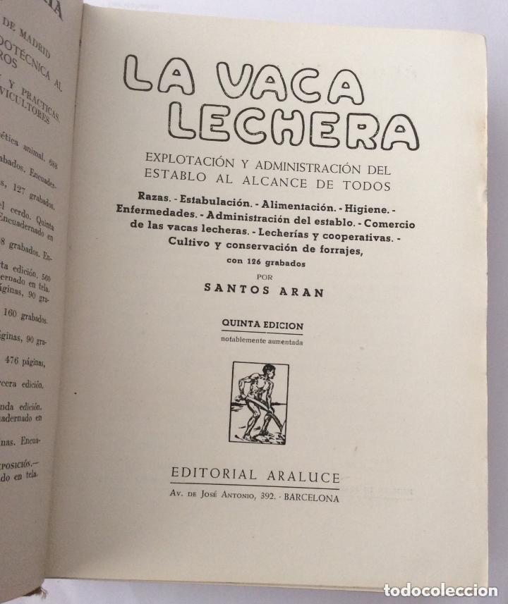 Libros de segunda mano: LA VACA LECHERA. .- Ar&aacute;n. Santos, - Foto 1
