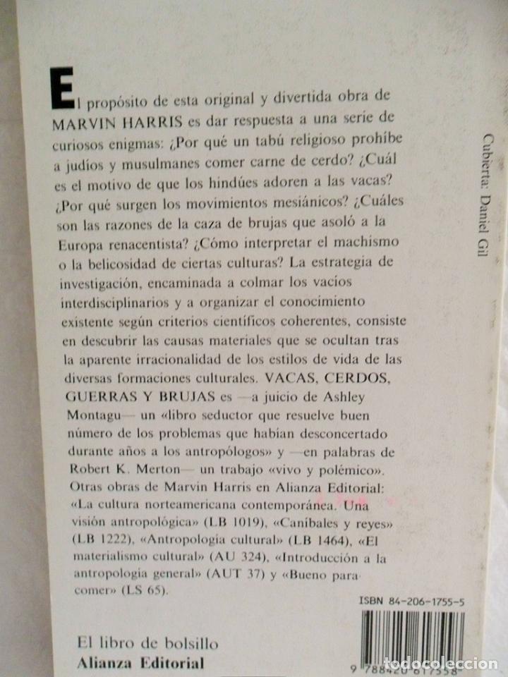 Libros de segunda mano: LIBRO E17 VACAS, CERDOS, GUERRAS Y BRUJAS . ALIANZA EDITORIAL N&ordm; 755, LIBRO DE BOLSILLO - Foto 2