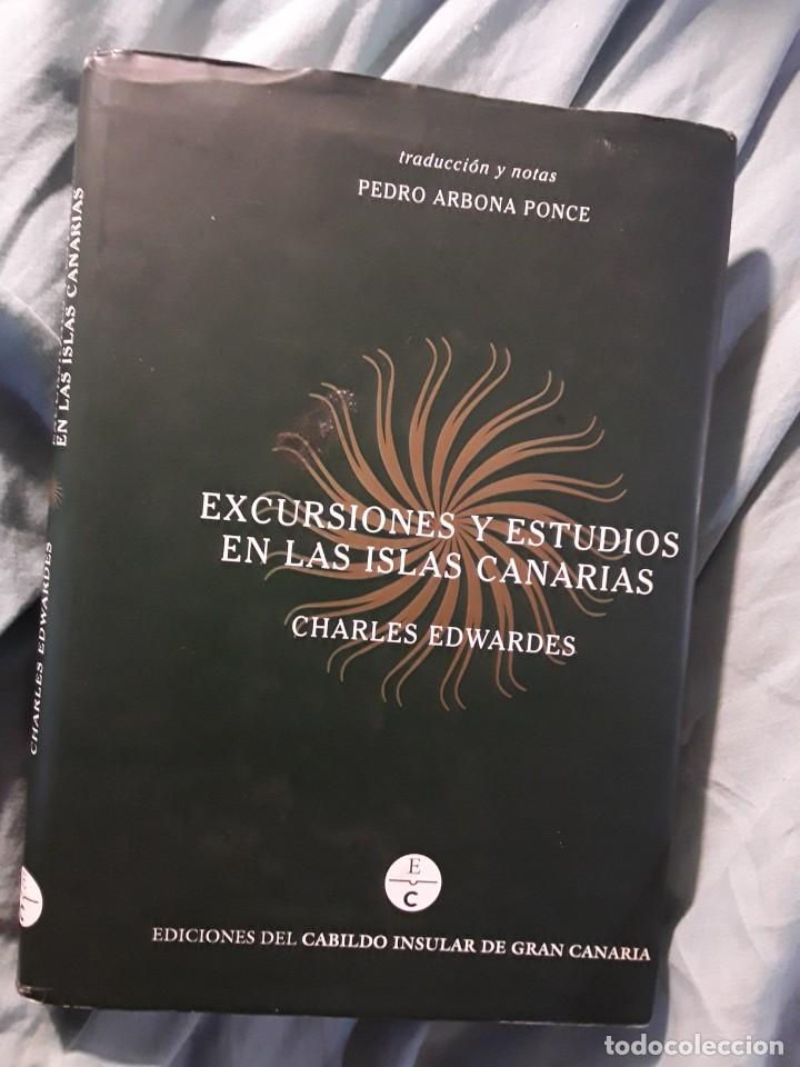 Libros de segunda mano: Excursiones y estudios en Las Islas Canarias, de Charles Edwardes. - Foto 1