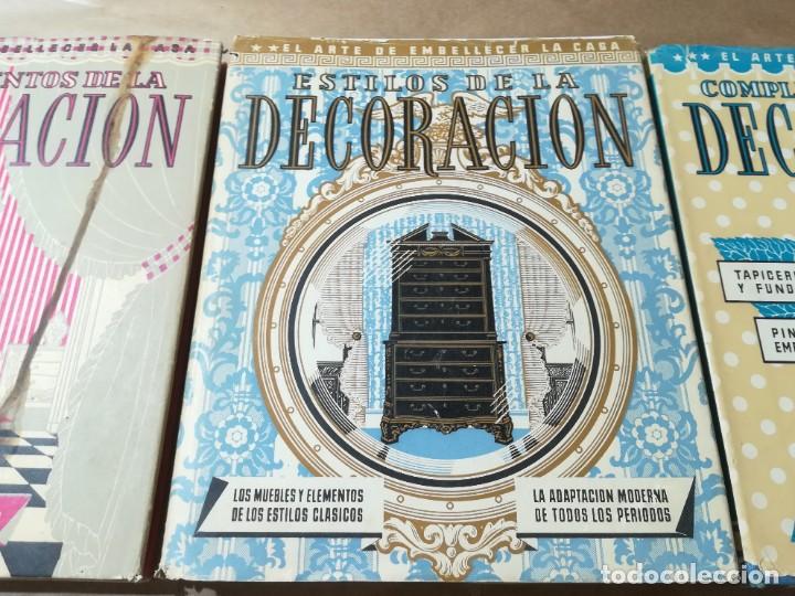 Libros de segunda mano: DECORACION, FUNDAMENTOS, ESTILOS, COMPLEMENTOS / 3 TOMOS LEDA EDICIONES ARTE / AQ803 - Foto 3
