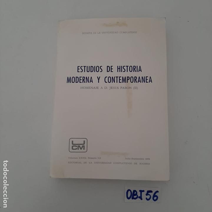Libros de segunda mano: Estudios de historia moderna y contempor&aacute;nea - Foto 1
