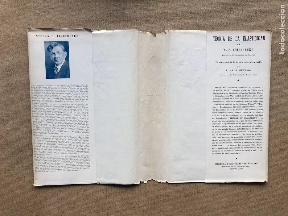 Libros de segunda mano: Teor&iacute;a de la Elasticidad / Timoshenko / Librer&iacute;a y Editorial &rdquo;El Ateneo&rdquo; / 1946 / - Foto 4