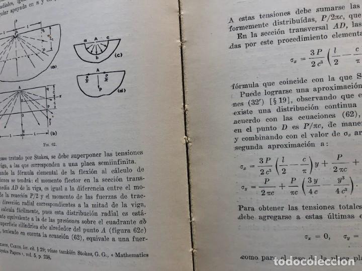 Libros de segunda mano: Teor&iacute;a de la Elasticidad / Timoshenko / Librer&iacute;a y Editorial &rdquo;El Ateneo&rdquo; / 1946 / - Foto 23