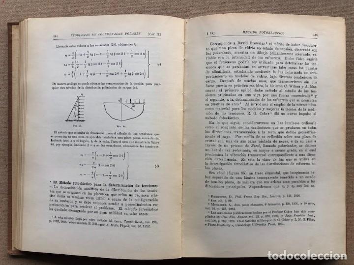Libros de segunda mano: Teor&iacute;a de la Elasticidad / Timoshenko / Librer&iacute;a y Editorial &rdquo;El Ateneo&rdquo; / 1946 / - Foto 24