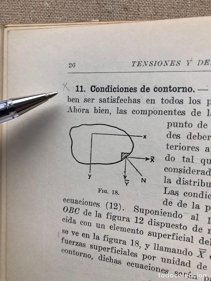 Libros de segunda mano: Teor&iacute;a de la Elasticidad / Timoshenko / Librer&iacute;a y Editorial &rdquo;El Ateneo&rdquo; / 1946 / - Foto 37