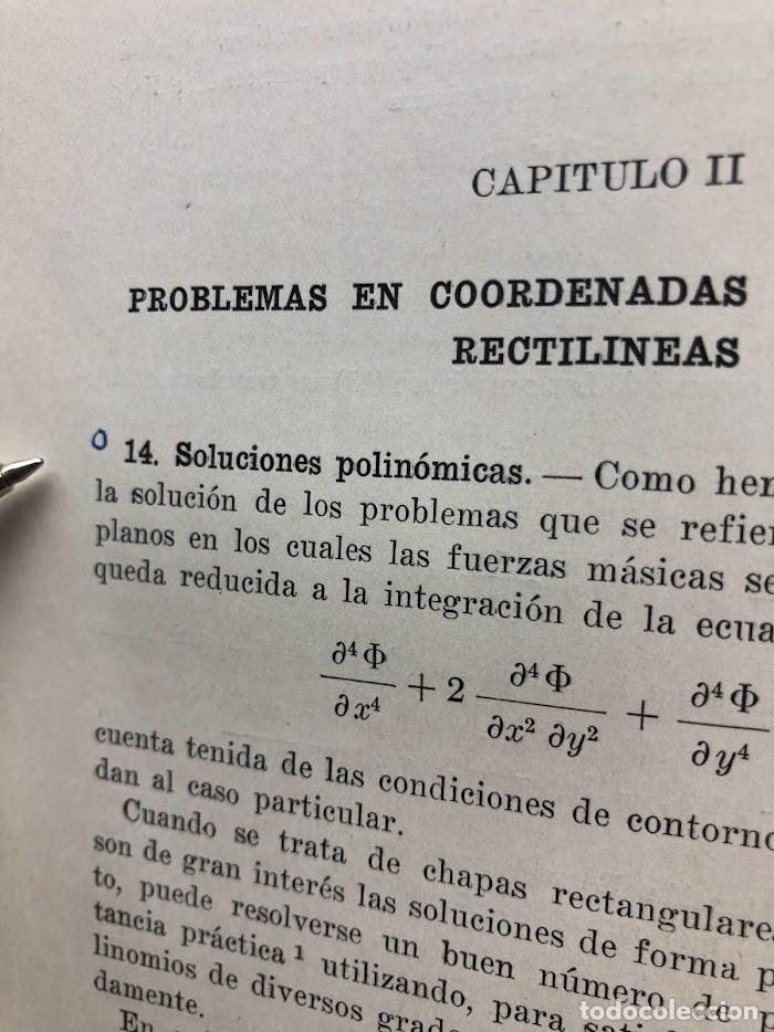 Libros de segunda mano: Teor&iacute;a de la Elasticidad / Timoshenko / Librer&iacute;a y Editorial &rdquo;El Ateneo&rdquo; / 1946 / - Foto 38