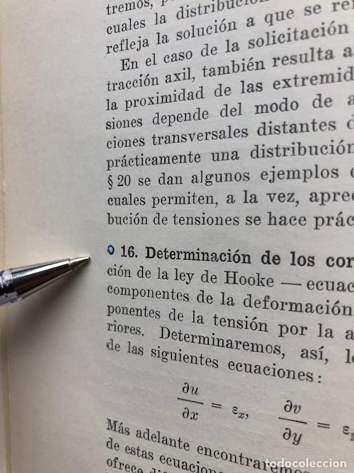 Libros de segunda mano: Teor&iacute;a de la Elasticidad / Timoshenko / Librer&iacute;a y Editorial &rdquo;El Ateneo&rdquo; / 1946 / - Foto 41