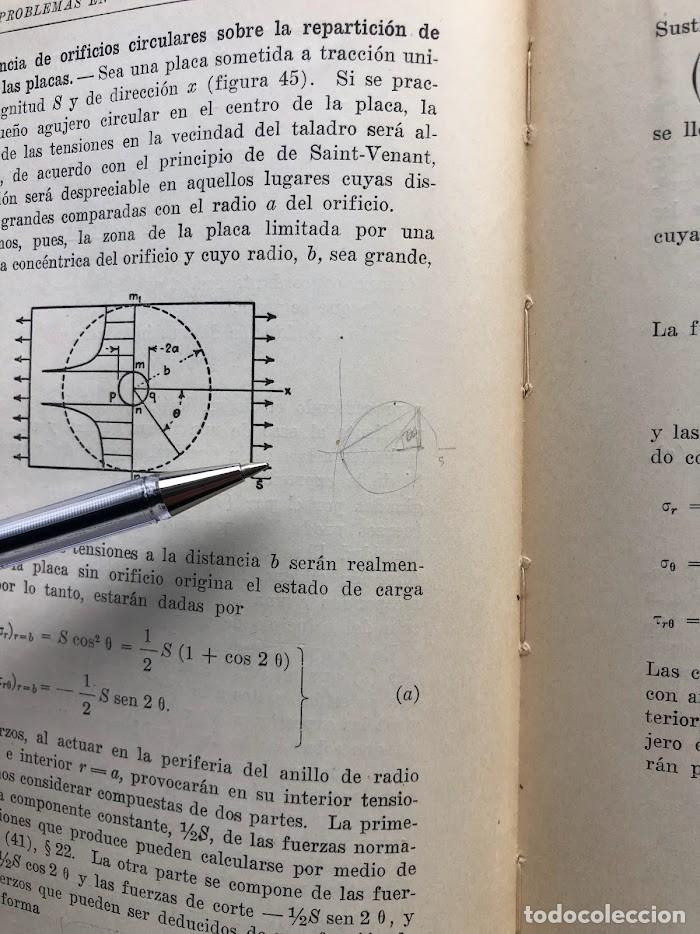 Libros de segunda mano: Teor&iacute;a de la Elasticidad / Timoshenko / Librer&iacute;a y Editorial &rdquo;El Ateneo&rdquo; / 1946 / - Foto 43
