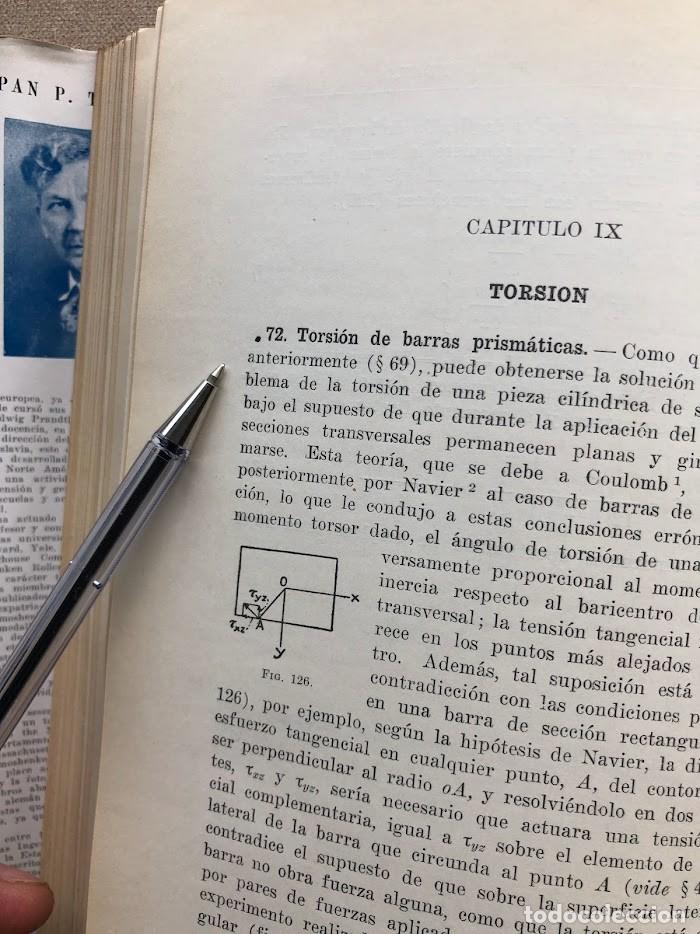 Libros de segunda mano: Teor&iacute;a de la Elasticidad / Timoshenko / Librer&iacute;a y Editorial &rdquo;El Ateneo&rdquo; / 1946 / - Foto 51