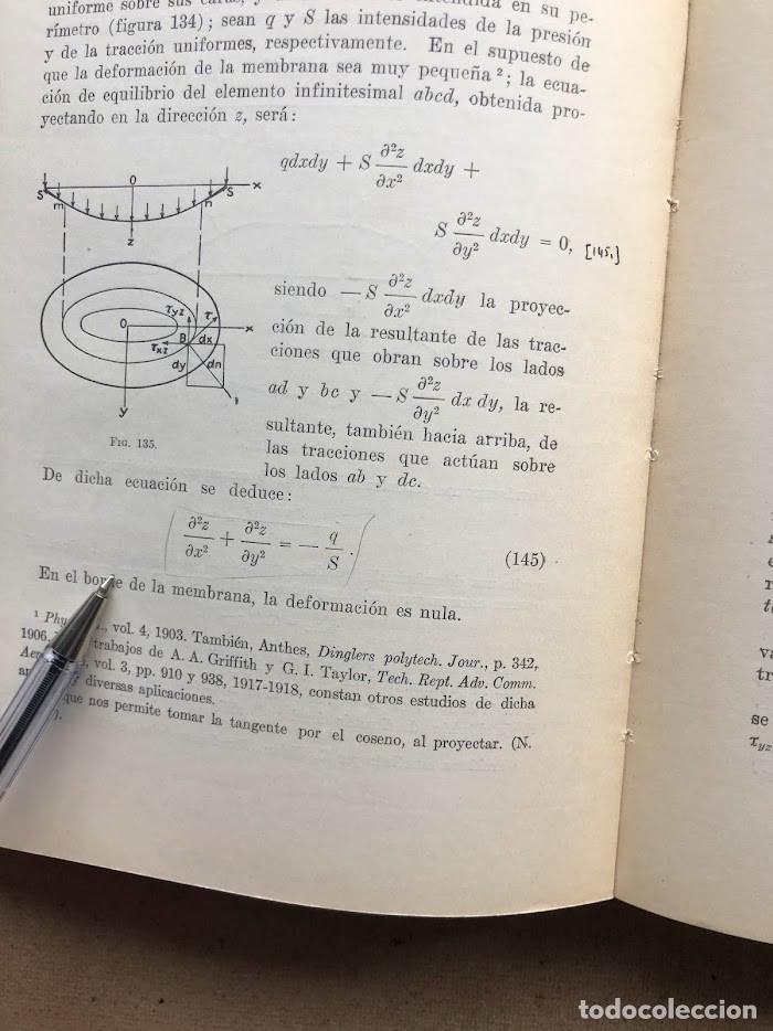 Libros de segunda mano: Teor&iacute;a de la Elasticidad / Timoshenko / Librer&iacute;a y Editorial &rdquo;El Ateneo&rdquo; / 1946 / - Foto 53