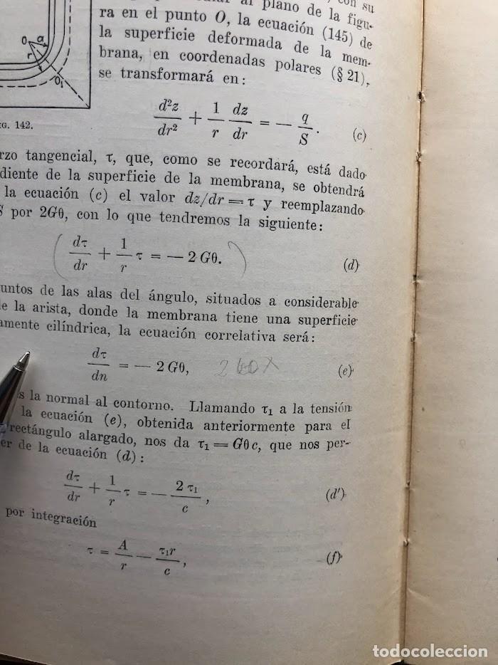 Libros de segunda mano: Teor&iacute;a de la Elasticidad / Timoshenko / Librer&iacute;a y Editorial &rdquo;El Ateneo&rdquo; / 1946 / - Foto 54