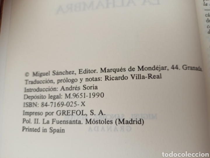 Libros de segunda mano: Cuentos de La Alhambra. W. Irving. - Foto 3