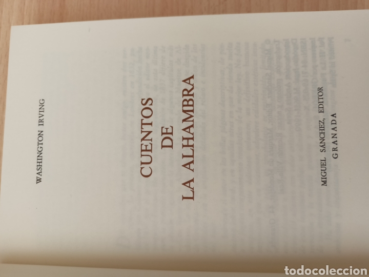Libros de segunda mano: Cuentos de La Alhambra. W. Irving. - Foto 4