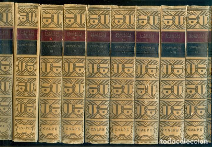 Libros de segunda mano: NUMULITE L0854 Cl&aacute;sicos Castellanos Cervantes 10 tomos 1922