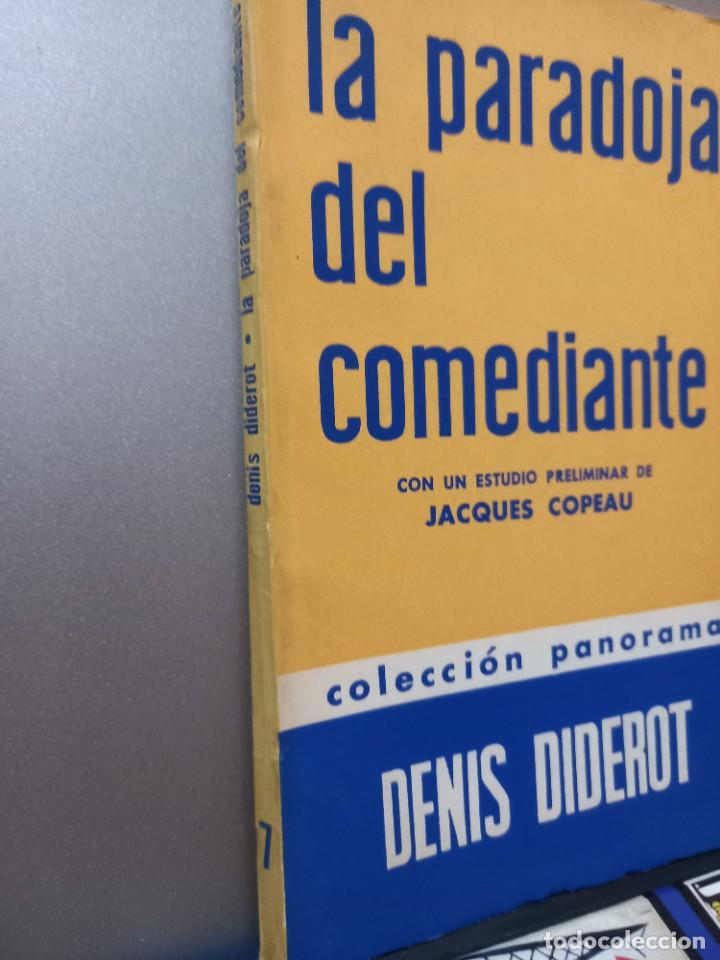 Libros de segunda mano: Denis Diderot - La Paradoja del Comediante / Con estudio de Jacques Copeau 1957 - Foto 2