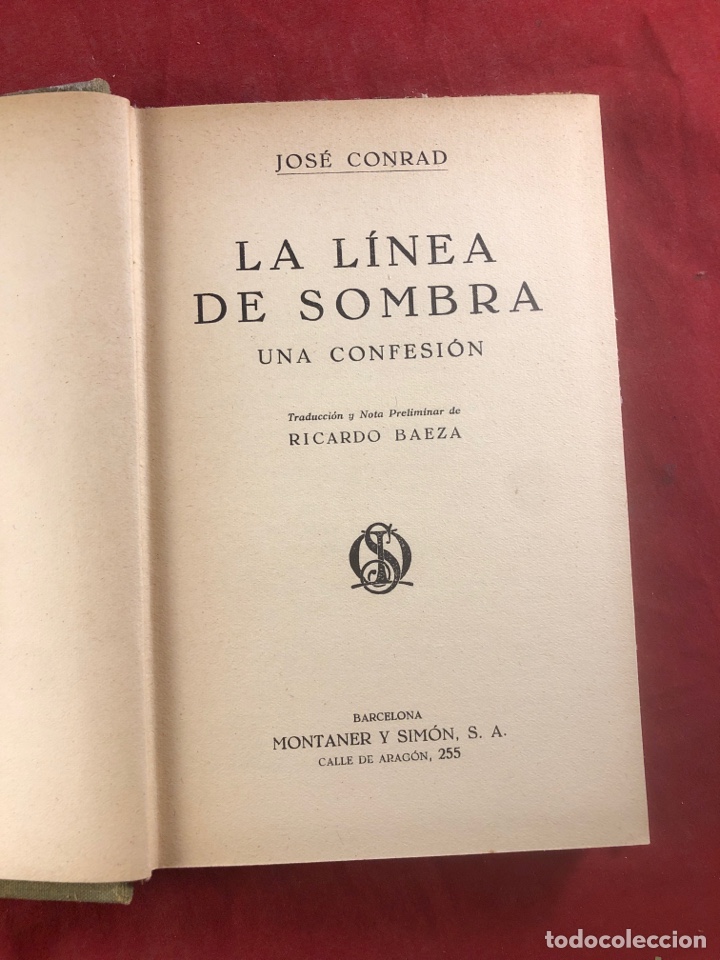 Libros de segunda mano: La l&iacute;nea de sombra - Foto 1