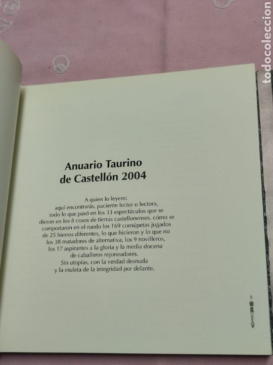 Libros de segunda mano: Anuario taurino de Castell&oacute;n 2004 - Foto 5