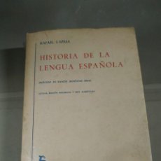 Libros de segunda mano: HISTORIA DE LA LENGUA ESPAÑOLA - RAFAEL LAPESA. GREDOS. Lote 363872240