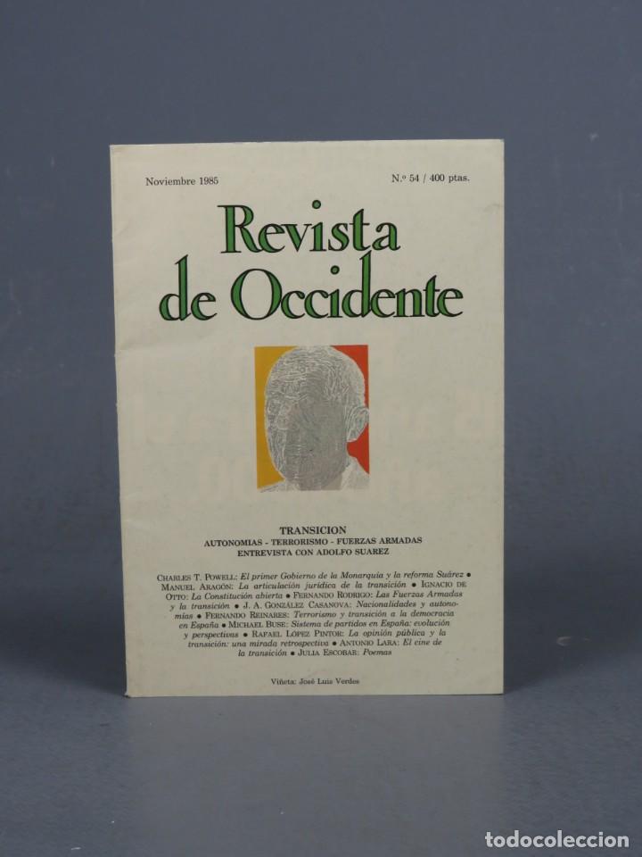 Libros de segunda mano: REVISTA DE OCCIDENTE. N&ordm;54. MADRID. A&Ntilde;O 1985. - Foto 1