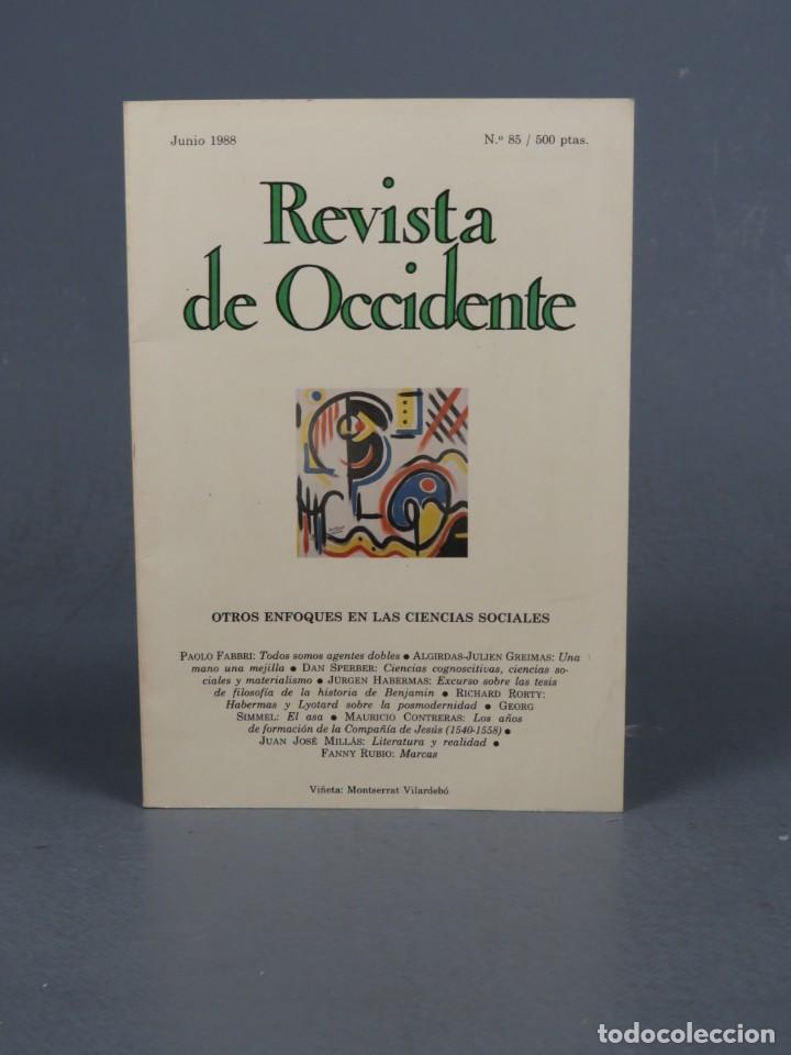 Libros de segunda mano: REVISTA DE OCCIDENTE. N&ordm;85. MADRID. A&Ntilde;O 1988. - Foto 1
