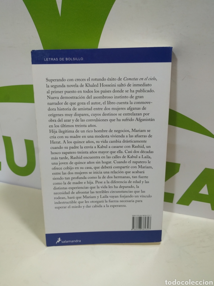 Libros de segunda mano: Mil soles espl&eacute;ndidos. Khaled Hosseini. Letras de bolsillo. - Foto 1