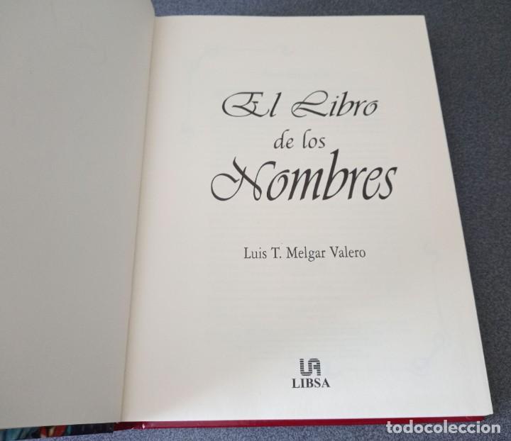 Libros de segunda mano: El Libro de los Nombres Luis Tom&aacute;s Melgar - Foto 3