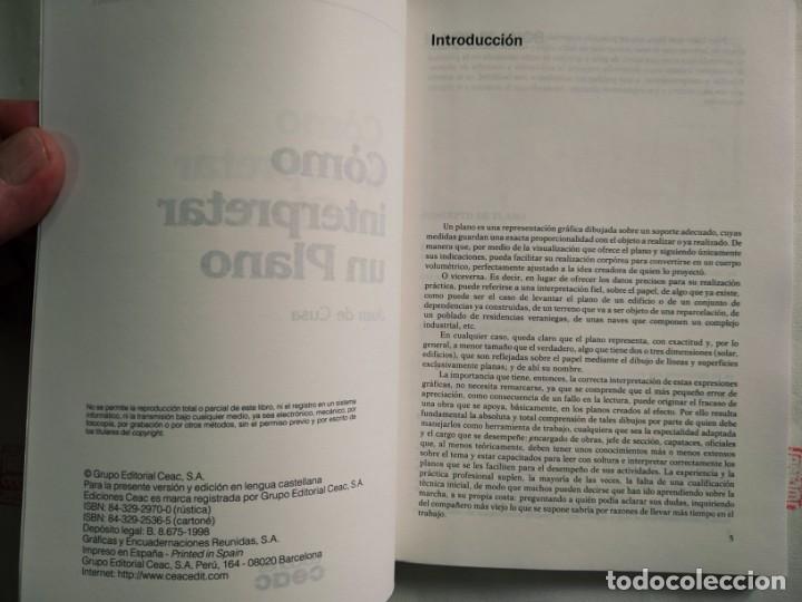 Libros de segunda mano: C&oacute;mo interpretar un plano. Juan de Cusa - Foto 2