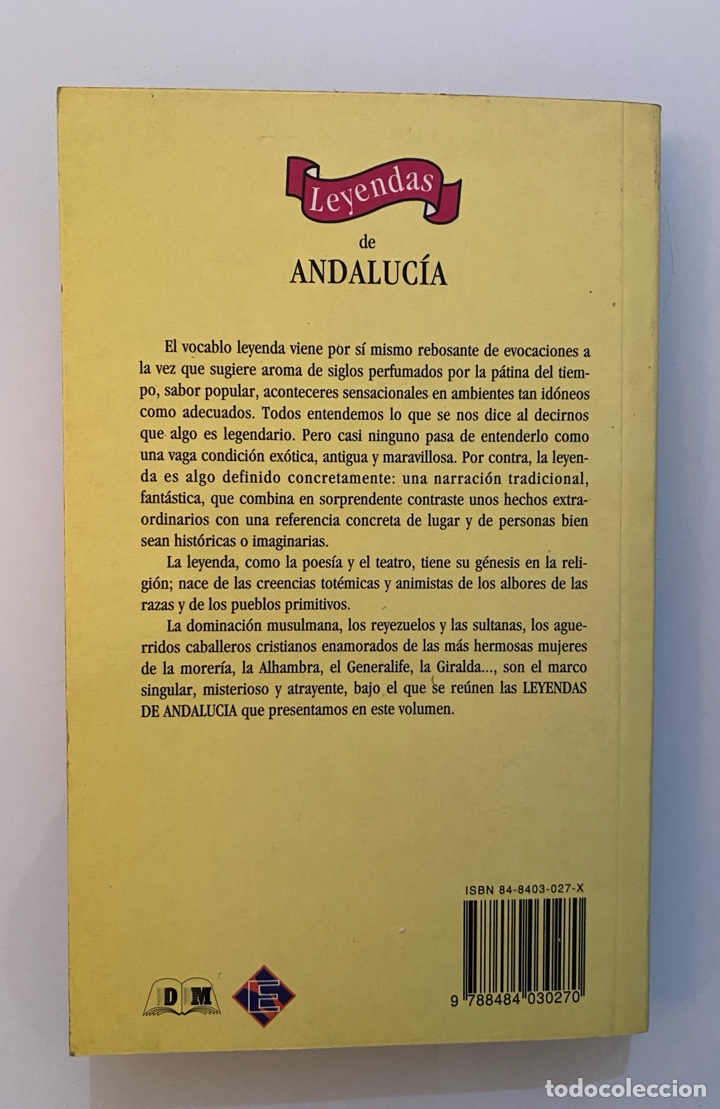 Libros de segunda mano: Leyendas de Andaluc&iacute;a - MUNUERA FABRA, Sergio - Foto 2
