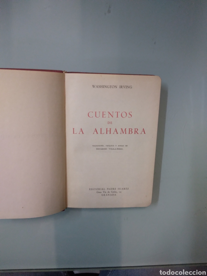 Libros de segunda mano: Washington Irving, Cuentos de Alhambra, Ed. PADRE suarez - Foto 2