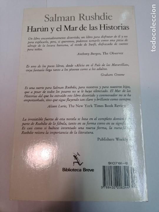 Libros de segunda mano: SALMAN RUSHDIE Har&uacute;n y el Mar de las historias SA9202 - Foto 2