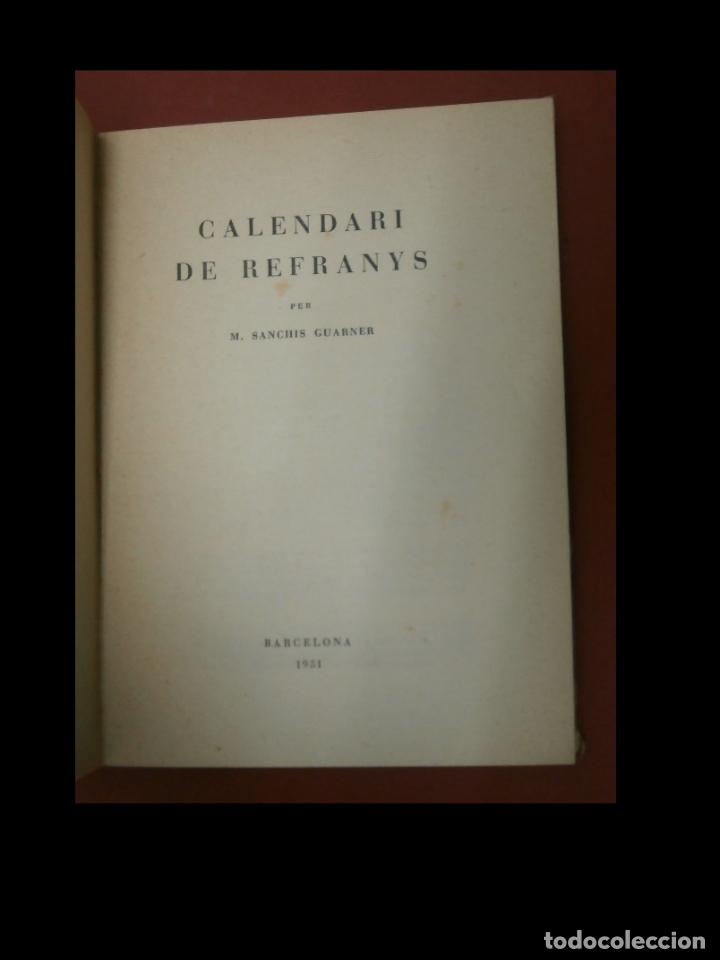 Libros de segunda mano: Calendari de Refranys. M. Sanchis Garner - Foto 4