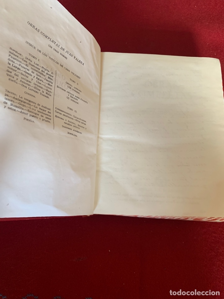 Libros de segunda mano: Obras Completas Juan Valera. 3 tomos - Foto 25