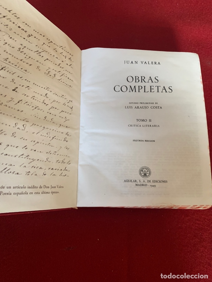 Libros de segunda mano: Obras Completas Juan Valera. 3 tomos - Foto 26