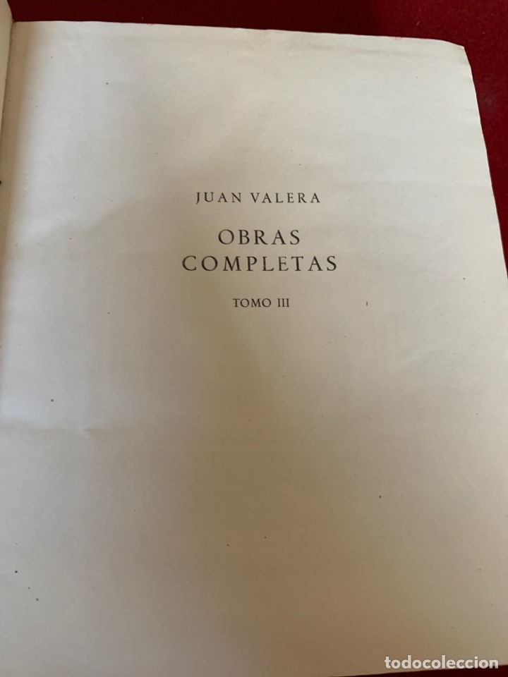 Libros de segunda mano: Obras Completas Juan Valera. 3 tomos - Foto 41