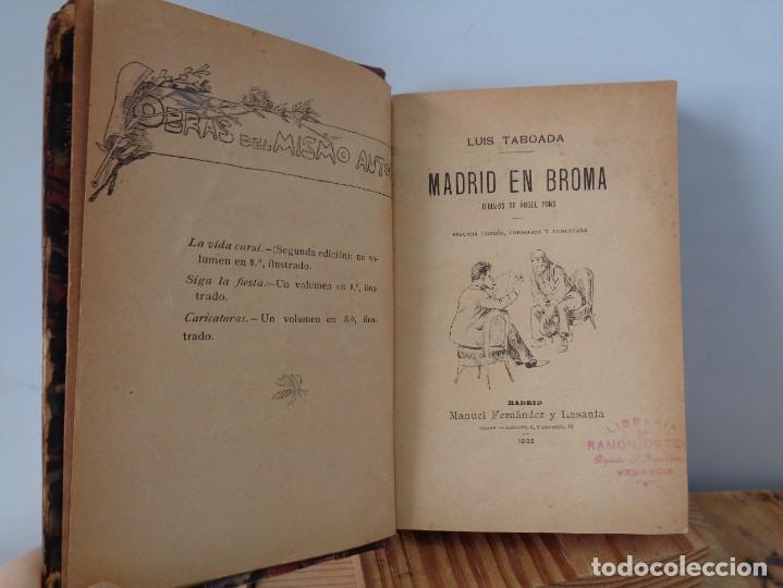 Libros de segunda mano: &iexcl;&iexcl; Madrid EN BROMA. Aut. Luis TABOADA. Edicion.- 1892. !! - Foto 4