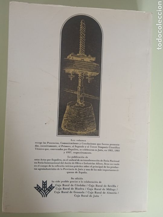 Libros de segunda mano: El Aceite de Oliva, actas de los simposios cient&iacute;fico-t&eacute;cnicos de 1983-85 y 1987. - Foto 2