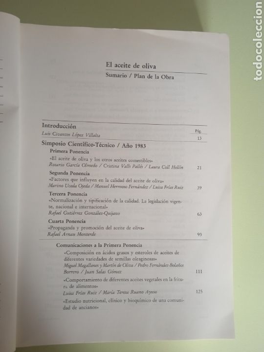 Libros de segunda mano: El Aceite de Oliva, actas de los simposios cient&iacute;fico-t&eacute;cnicos de 1983-85 y 1987. - Foto 3