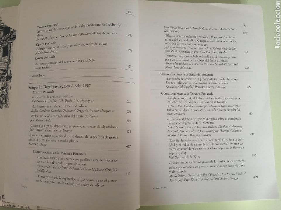 Libros de segunda mano: El Aceite de Oliva, actas de los simposios cient&iacute;fico-t&eacute;cnicos de 1983-85 y 1987. - Foto 4