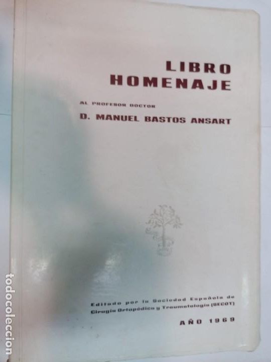 Libros de segunda mano: Libro homenaje al profesor D. Manuel Bastos Ansart SA9264 - Foto 1