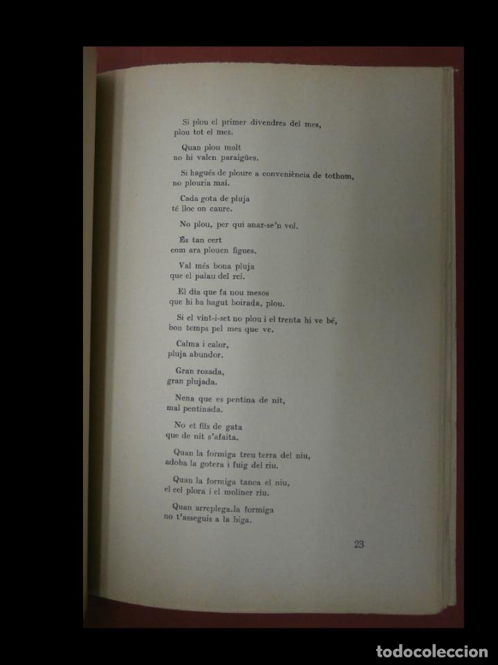 Libros de segunda mano: Llibre del temps que fa. Primer llibre de les set sivelles. Joan Amades. - Foto 4