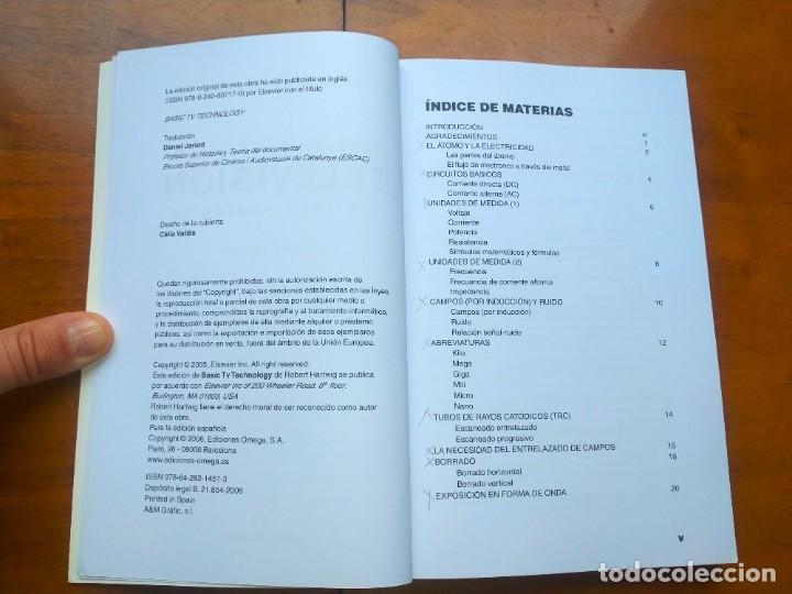 Libros de segunda mano: Tecnolog&iacute;a b&aacute;sica de televisi&oacute;n digital y anal&oacute;gica. Omega - Foto 2